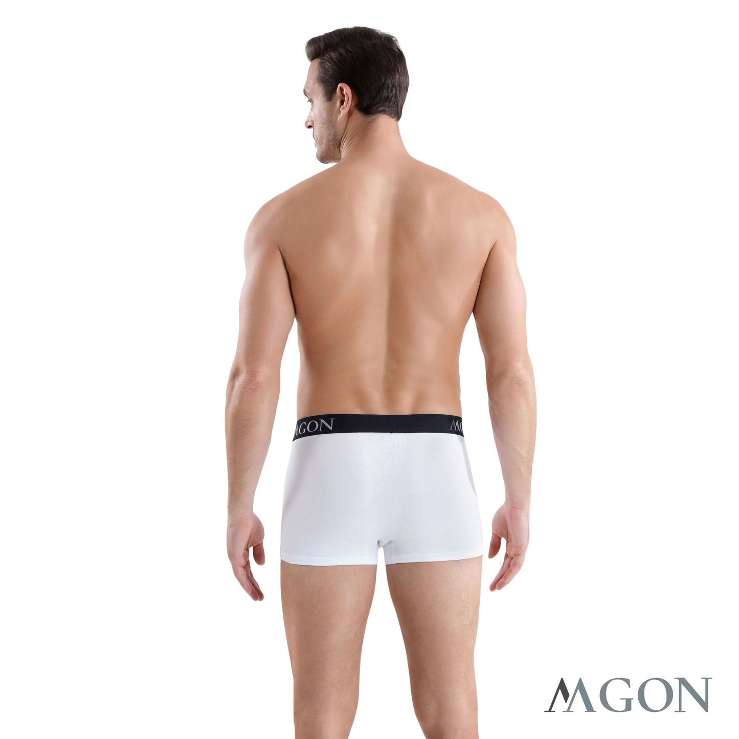 Boxershorts Herren weiß aus Baumwolle 3er Pack
