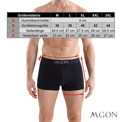 Boxershorts Herren weiss aus Baumwolle 3er Pack