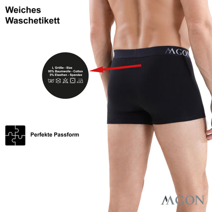 Boxershorts Herren weiss aus Baumwolle 3er Pack