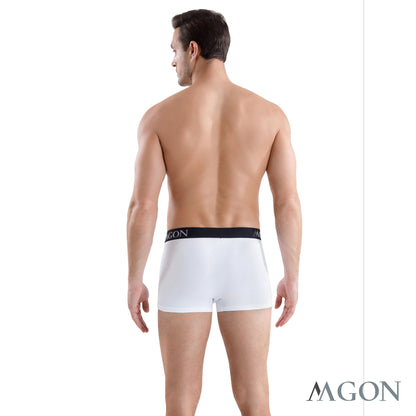 Boxershorts Herren weiss aus Baumwolle 3er Pack